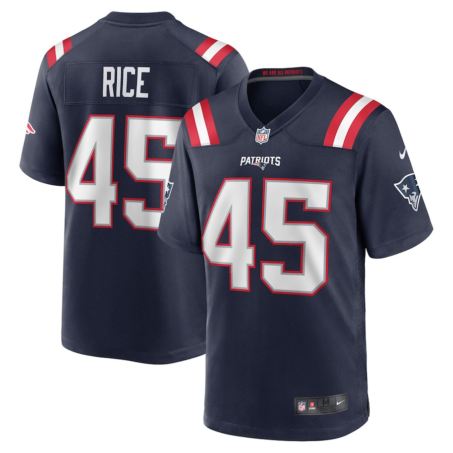 Monty Rice 45 New England Patriots Game Men Jersey - Navy JS7889 nicesnker