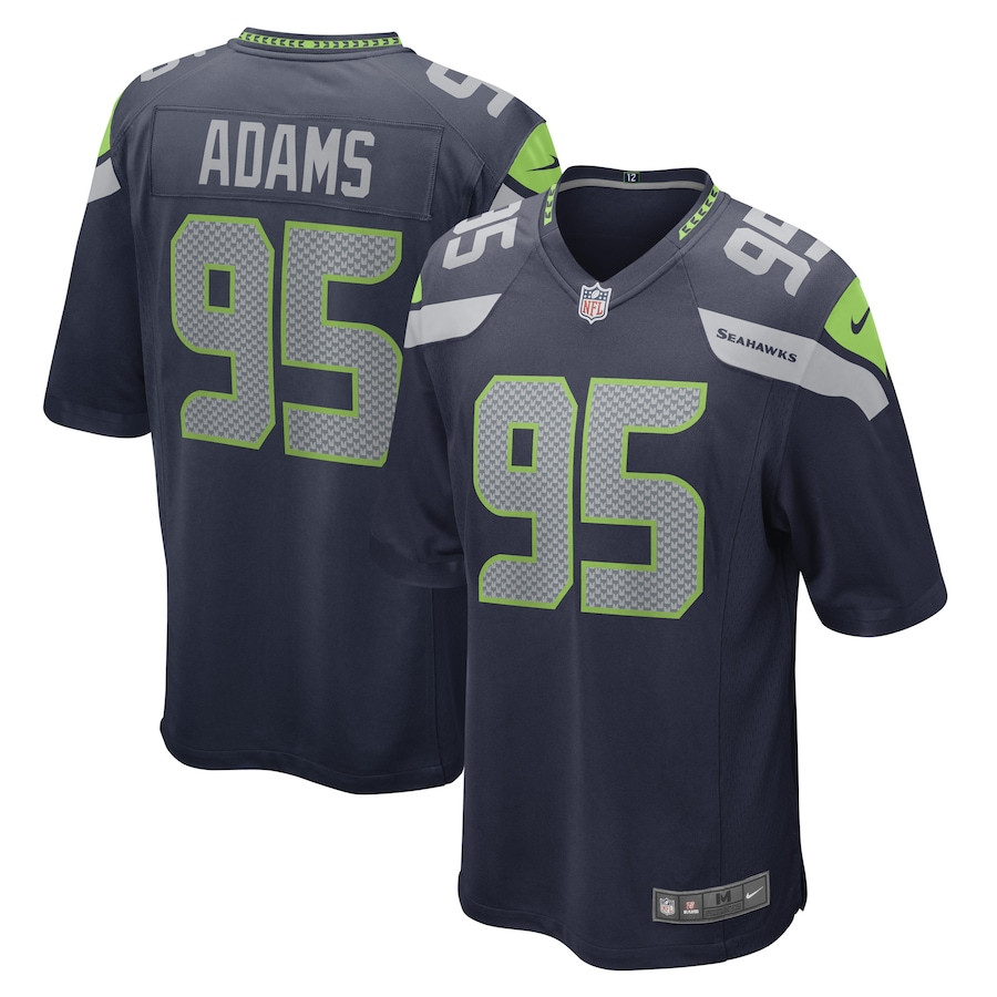 Myles Adams 95 Seattle Seahawks Game Men Jersey - College Navy JS6256 nicesnker