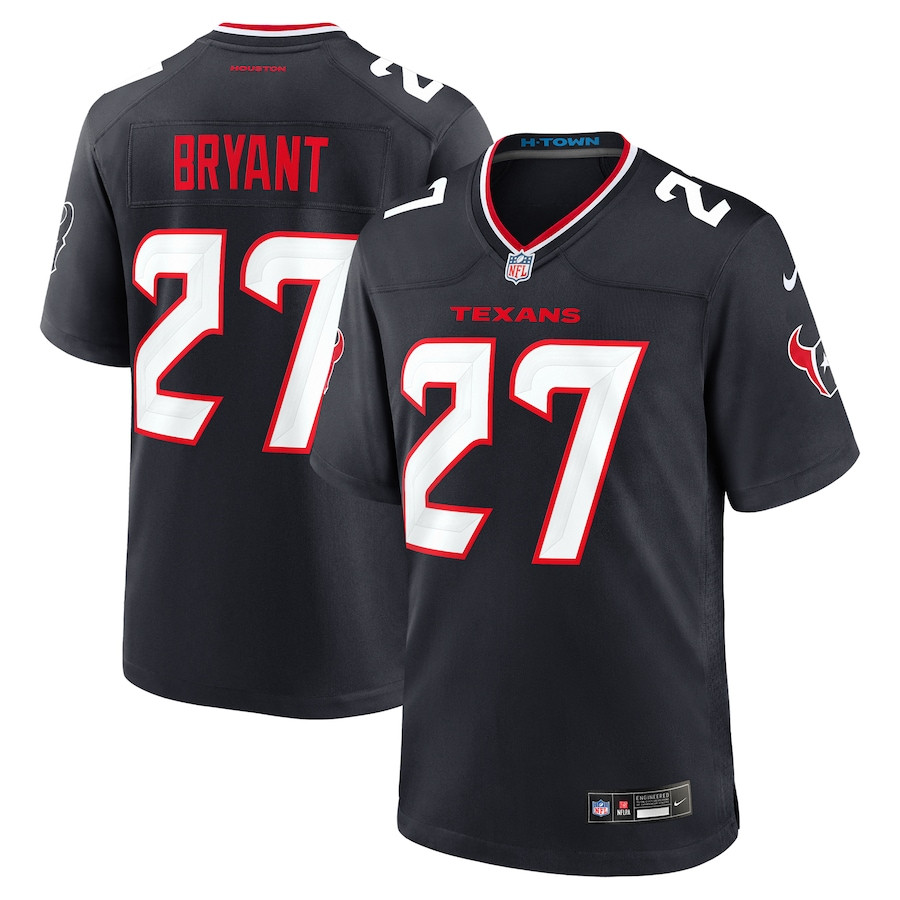 Myles Bryant 27 Houston Texans Team Game Men Jersey - Navy JS7314 nicesnker