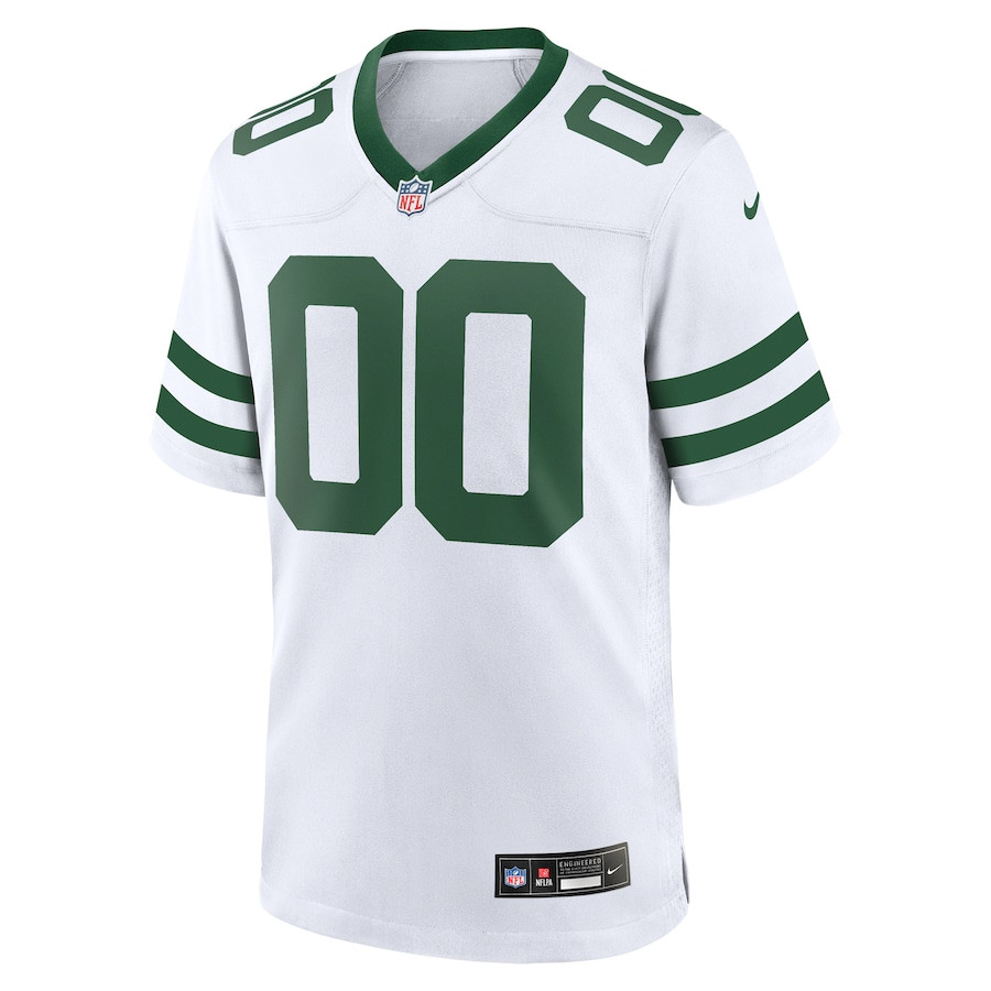 Alternative view of New York Jets Custom Game Men Jersey - Legacy White JS3777 nicesnker