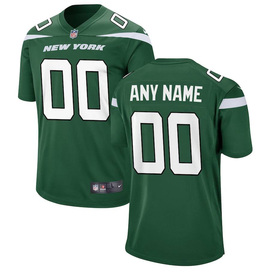 New York Jets Men Game Custom Jersey - Gotham Green JS1483 nicesnker