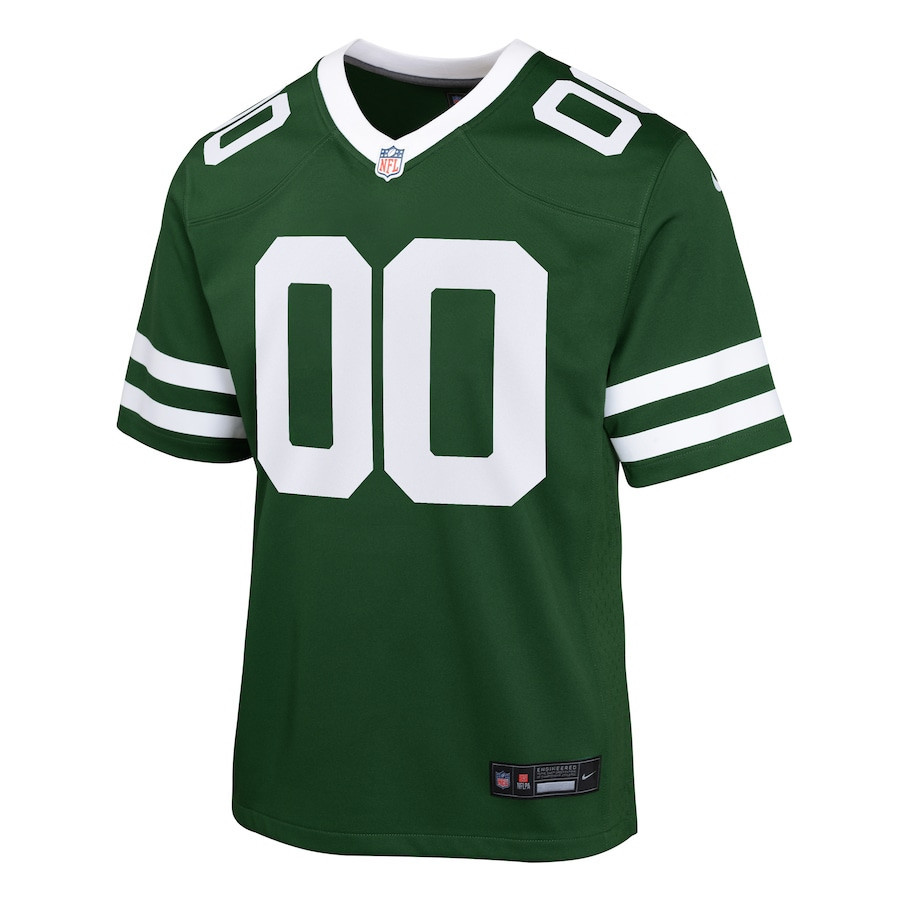 Alternative view of New York Jets Youth Game Jersey Customized, Legacy Green JS4095 nicesnker