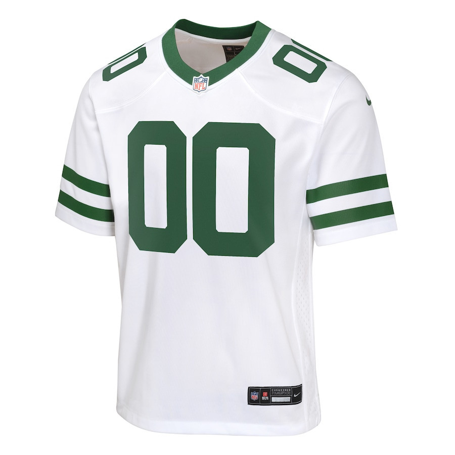 Alternative view of New York Jets Youth Game Jersey Customized, Legacy White JS5133 nicesnker