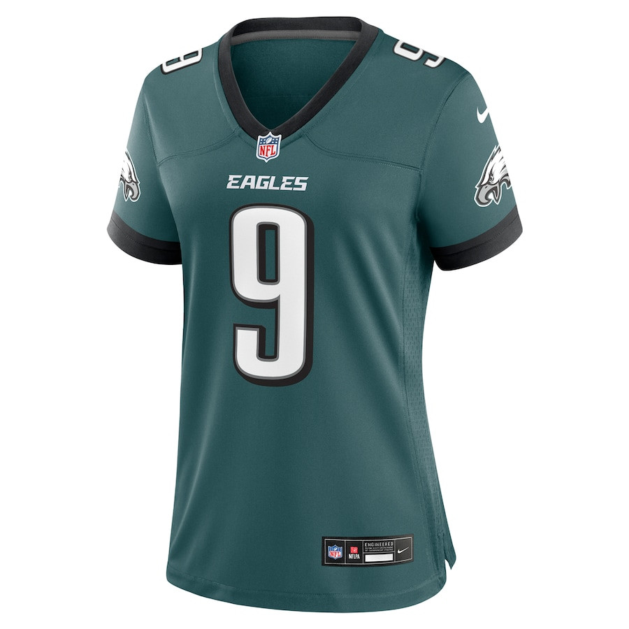 Alternative view of Nick Foles 9 Philadelphia Eagles Team Retired Player Game Jersey - Midnight Green JS2485 nicesnker