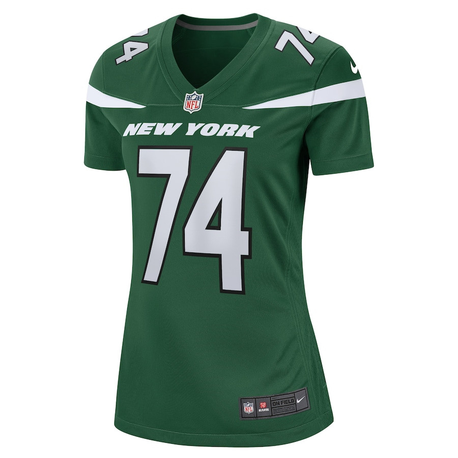 Alternative view of Nick Mangold 74 New York Jets Women Retired Jersey - Gotham Green JS7849 nicesnker