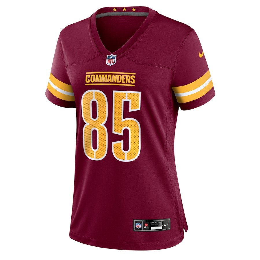 Alternative view of Noah Brown 85 Washington Commanders Women's Game Jersey - Burgundy JS2588 nicesnker