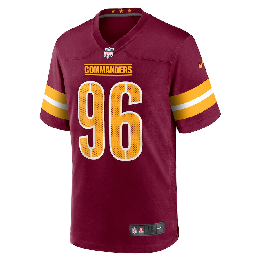 Alternative view of Norell Pollard 96 Washington Commanders Game Men Jersey - Burgundy JS9459 nicesnker