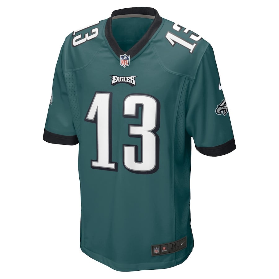 Alternative view of Olamide Zaccheaus 13 Philadelphia Eagles Game Men Jersey - Midnight Green JS3781 nicesnker