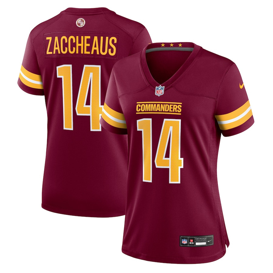 Olamide Zaccheaus 14 Washington Commanders Women's Game Jersey - Burgundy JS8534 nicesnker
