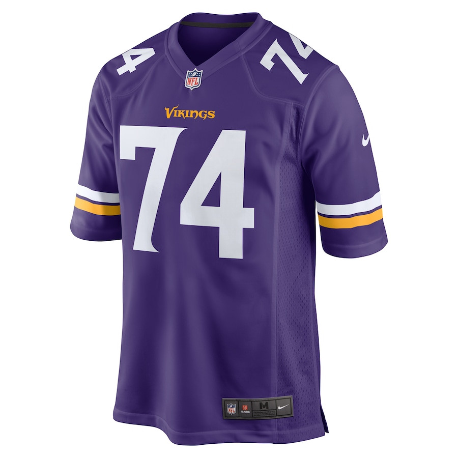 Alternative view of Oli Udoh 74 Minnesota Vikings Men Game Jersey - Purple JS1309 nicesnker