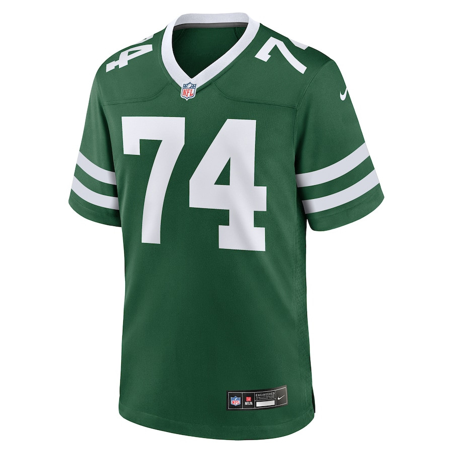 Alternative view of Olu Fashanu 74 New York Jets Team Game Men Jersey - Legacy Green JS9956 nicesnker