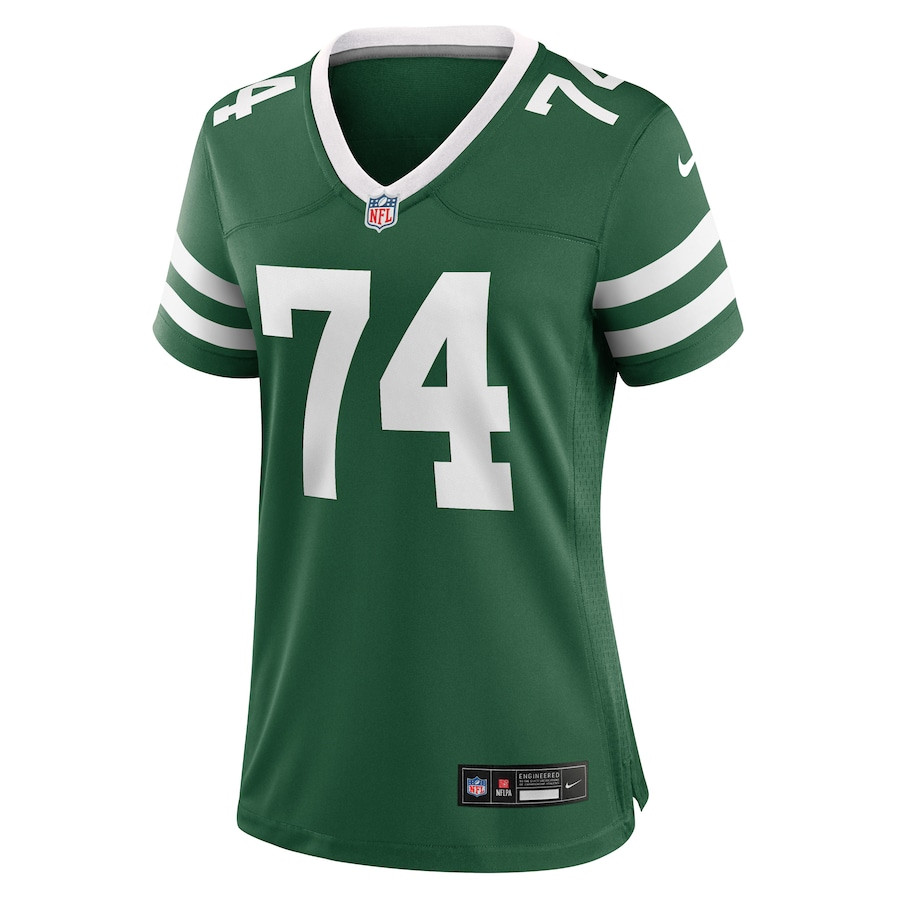 Alternative view of Olu Fashanu 74 New York Jets Women's Team Game Jersey - Legacy Green JS4696 nicesnker