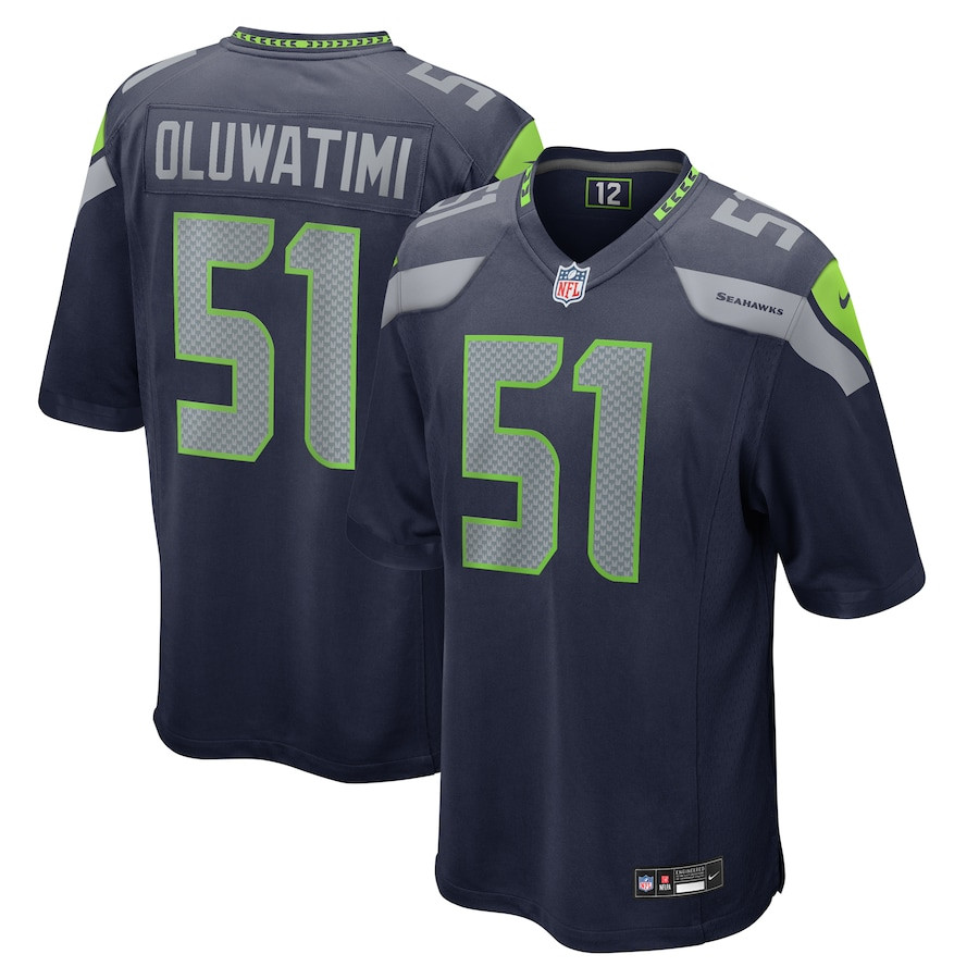 Olu Oluwatimi 51 Seattle Seahawks Game Men Jersey - College Navy JS6691 nicesnker