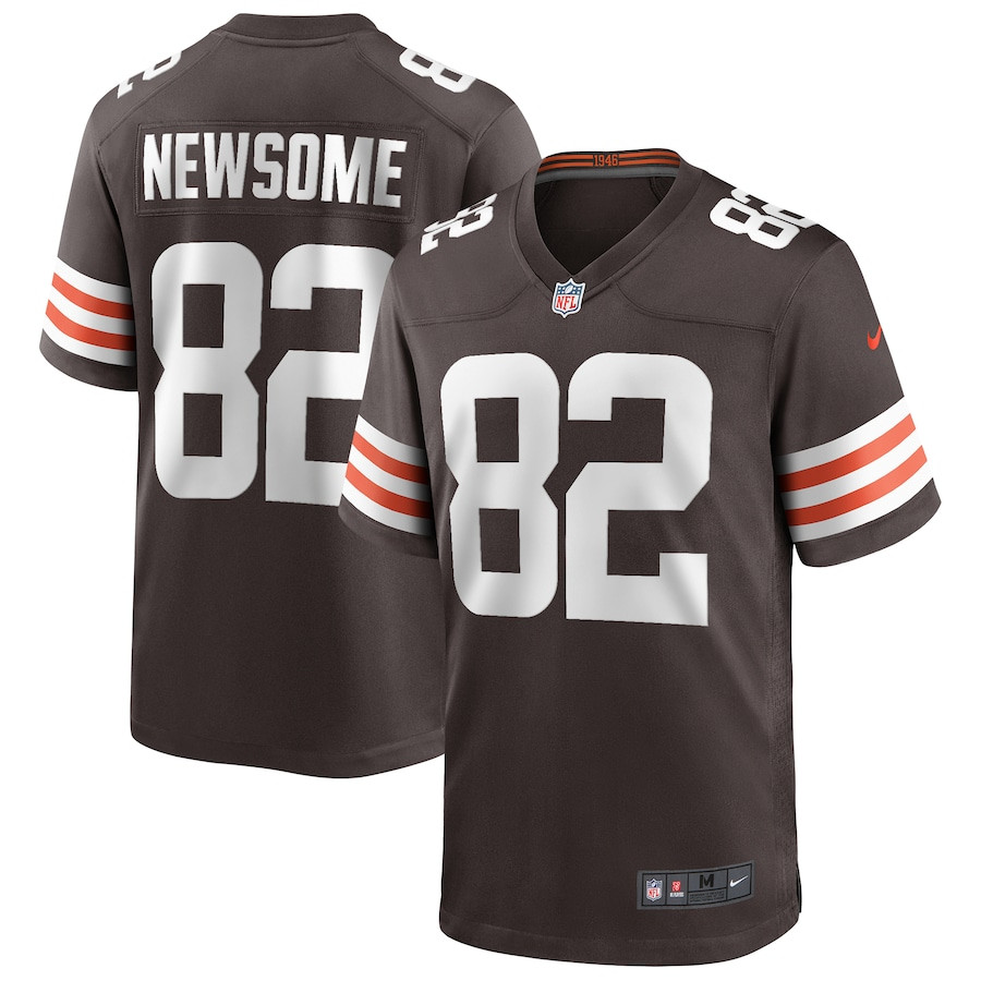 Ozzie Newsome 82 Cleveland Browns Men Game Retired Jersey - Brown JS1366 nicesnker