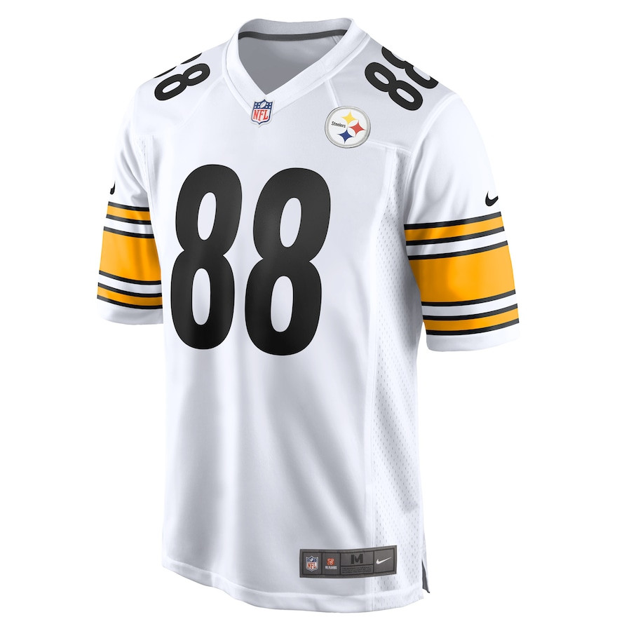 Alternative view of Pat Freiermuth 88 Pittsburgh Steelers Men Game Jersey - White JS8911 nicesnker