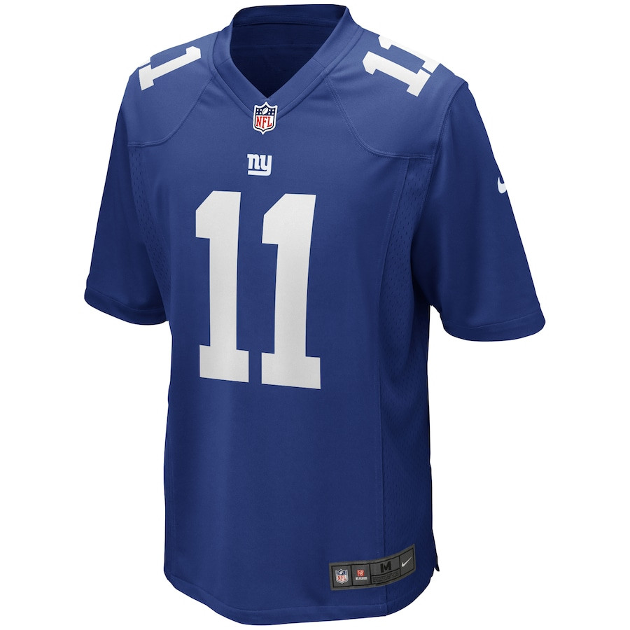 Alternative view of Phil Simms 11 New York Giants Men Game Retired Jersey - Royal JS8205 nicesnker