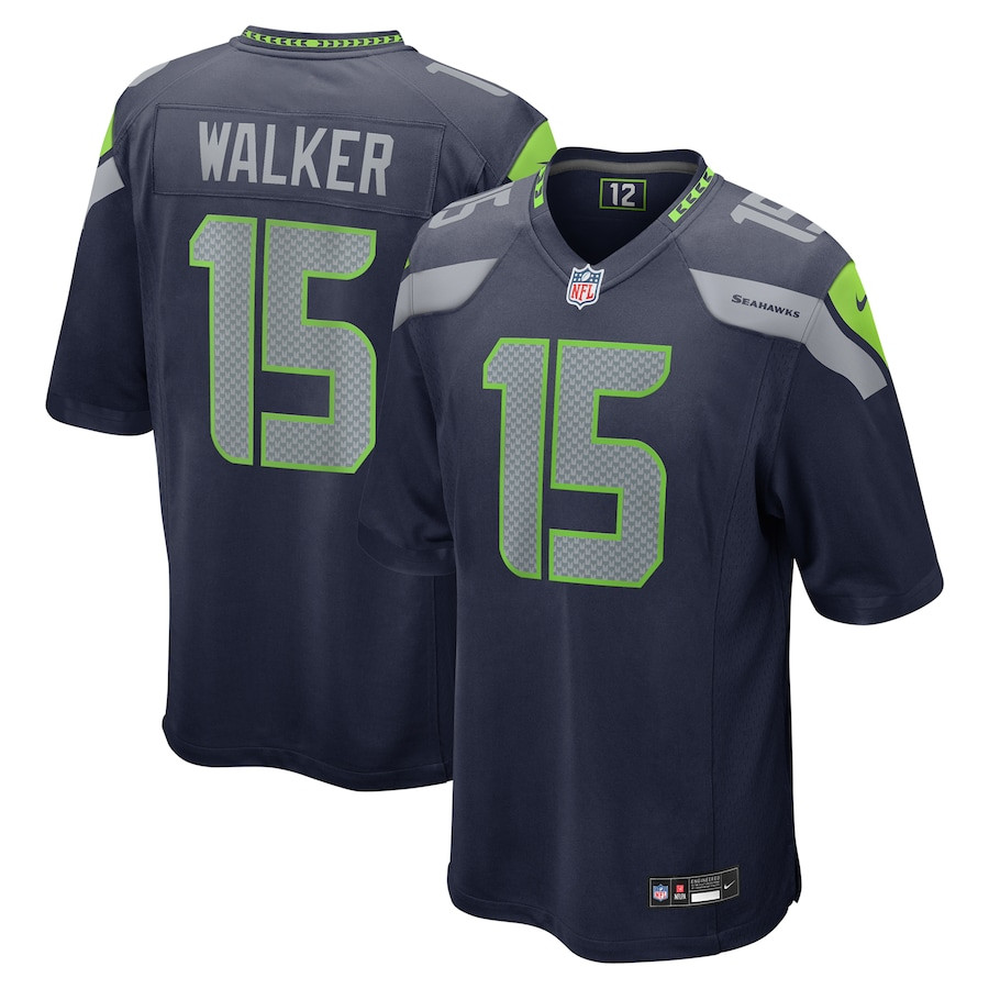 P.J. Walker 15 Seattle Seahawks Game Men Jersey - College Navy JS5721 nicesnker