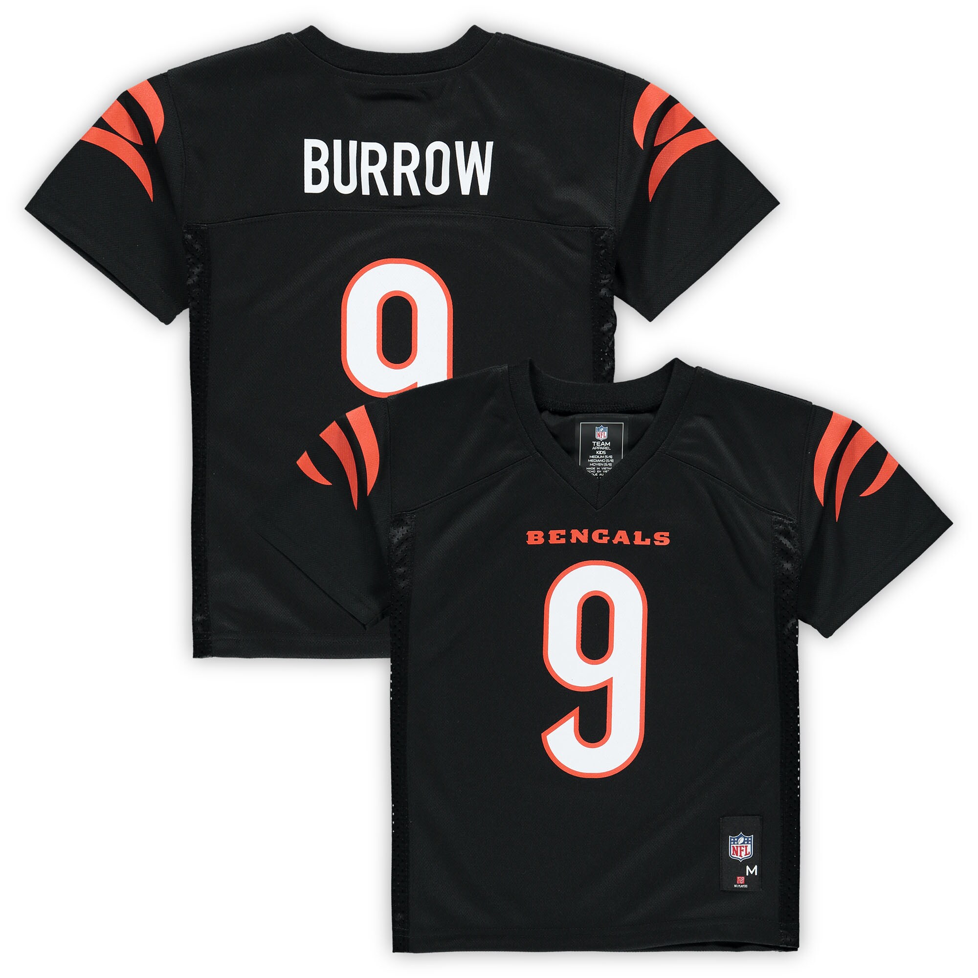 Preschool Cincinnati Bengals Joe Burrow Black Player Jersey JS4336 nicesnker