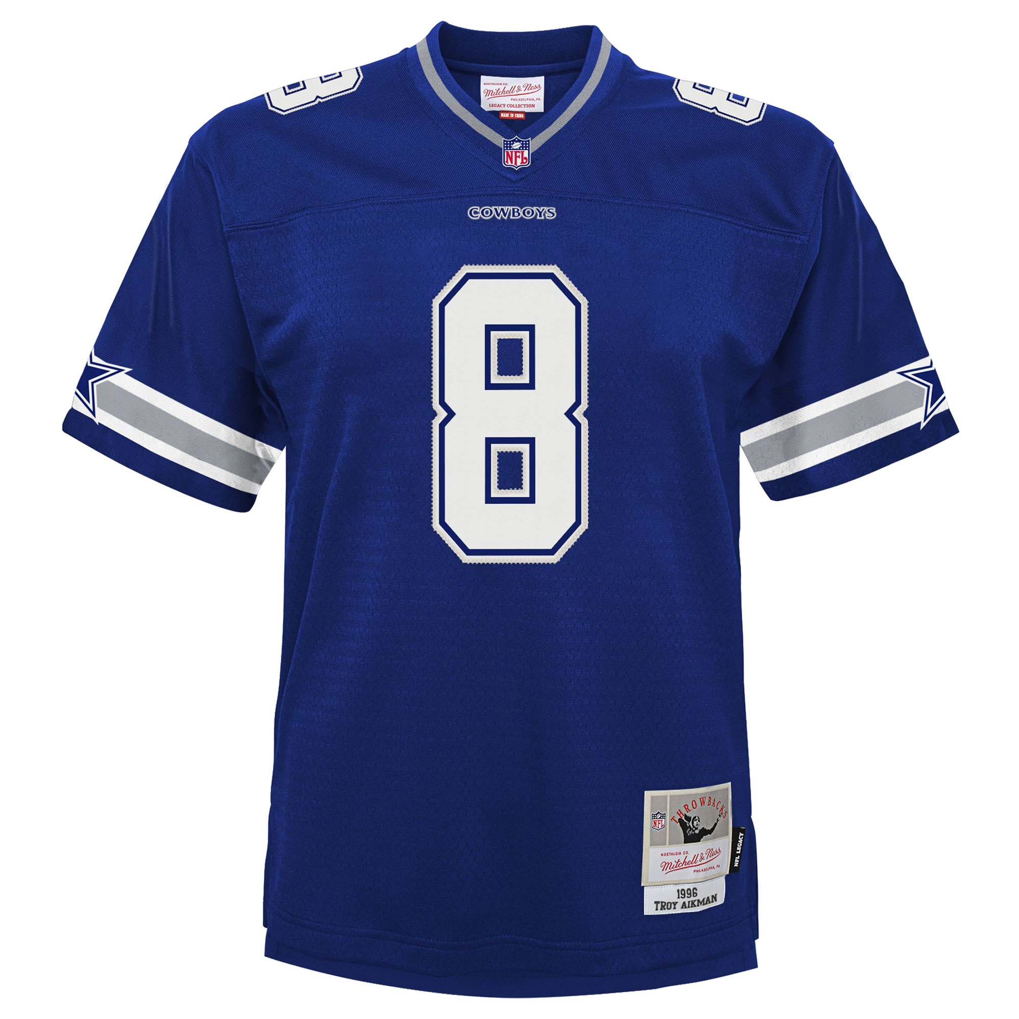 Alternative view of Preschool Dallas Cowboys Troy Aikman Mitchell & Ness Navy 1996 Retired Player Legacy Jersey JS4155 nicesnker