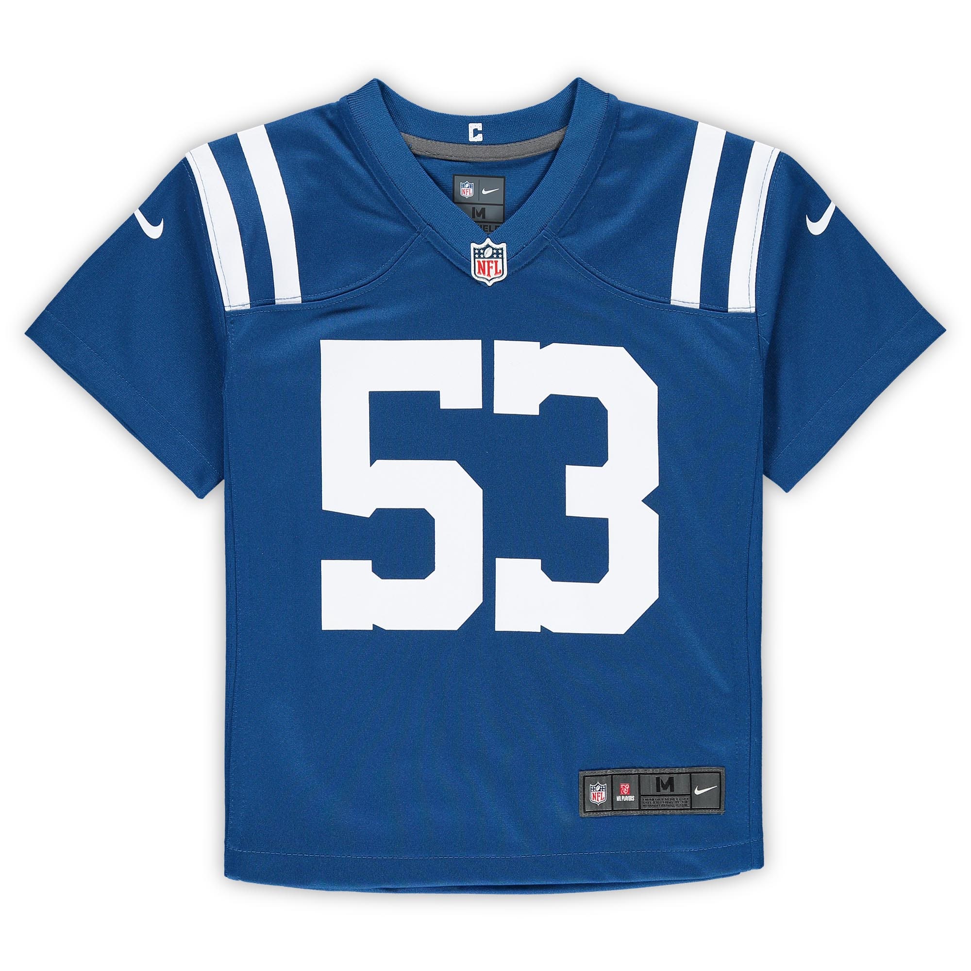 Alternative view of Preschool Indianapolis Colts Shaquille Leonard Royal Game Jersey JS1876 nicesnker