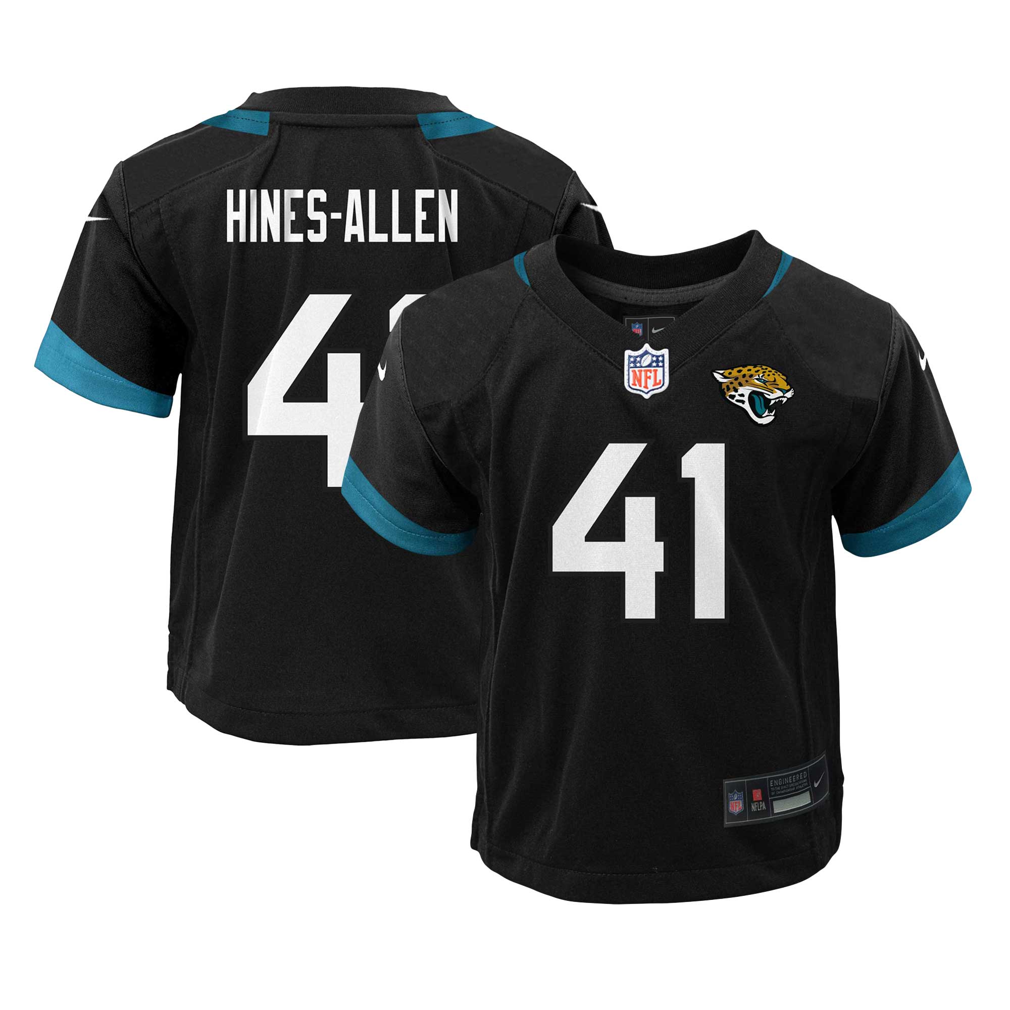 Preschool Jacksonville Jaguars Josh Hines-Allen Black Alternate Player Game Jersey JS1149 nicesnker