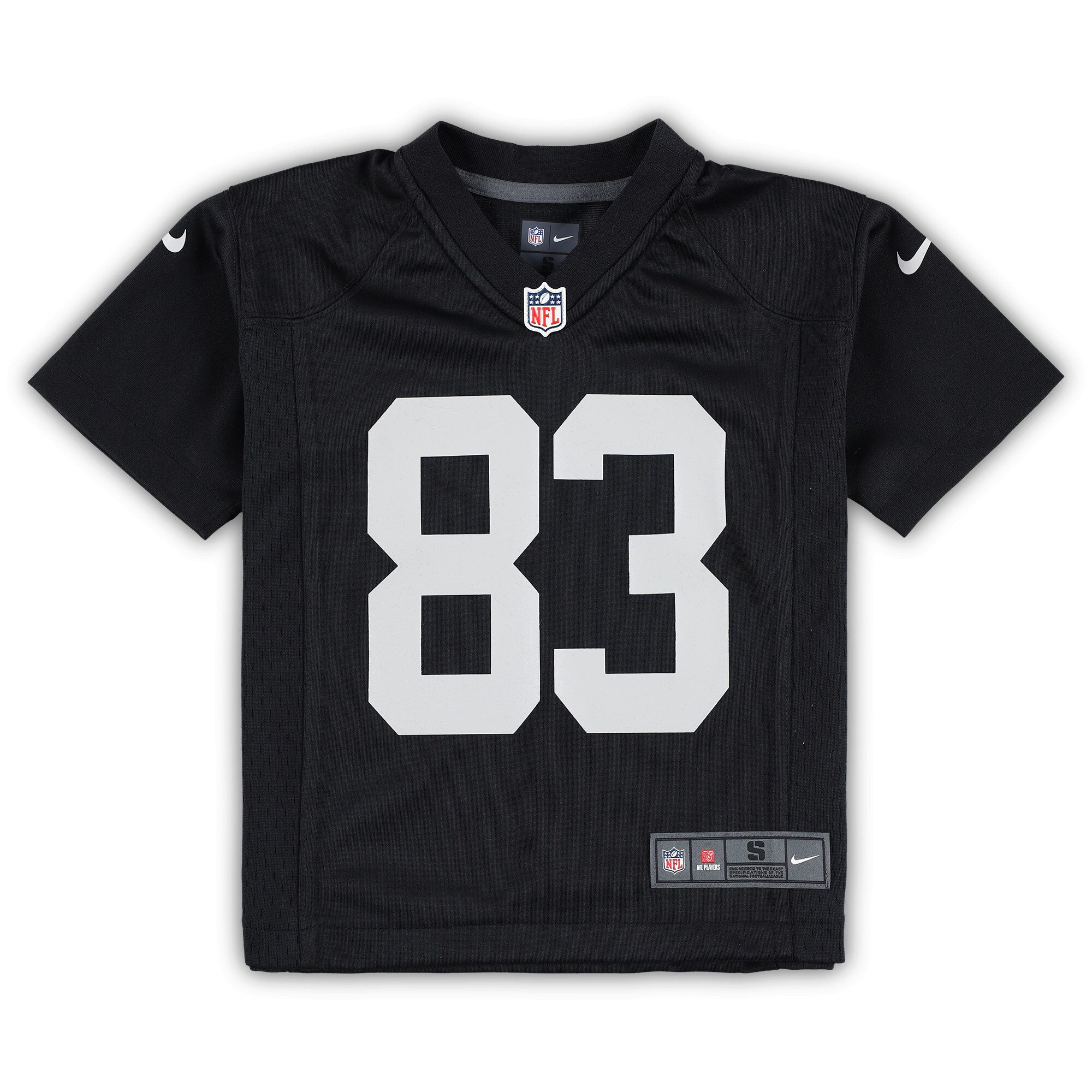Alternative view of Preschool Las Vegas Raiders Darren Waller Black Game Jersey JS5739 nicesnker