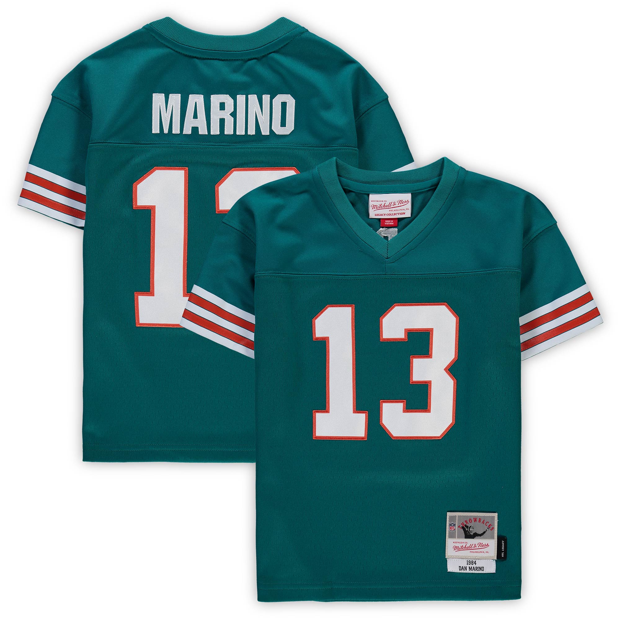 Preschool Miami Dolphins Dan Marino Mitchell & Ness Aqua 1984 Retired Legacy Jersey JS2062 nicesnker
