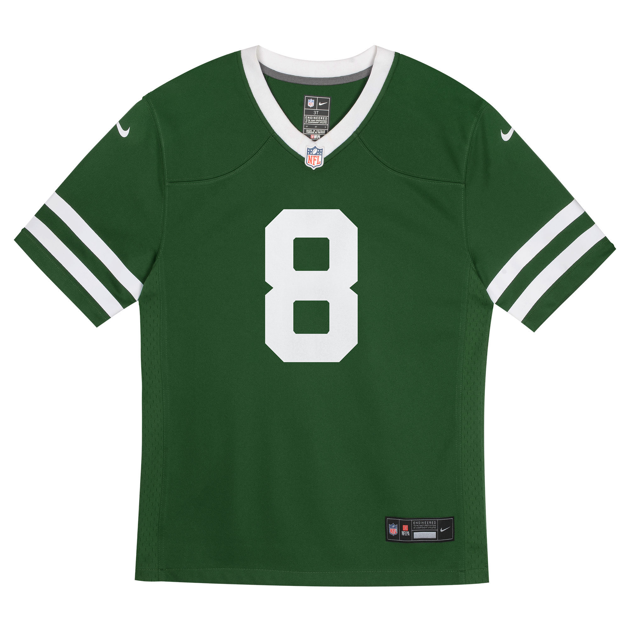 Alternative view of Preschool New York Jets Aaron Rodgers Legacy Green Game Jersey JS6778 nicesnker
