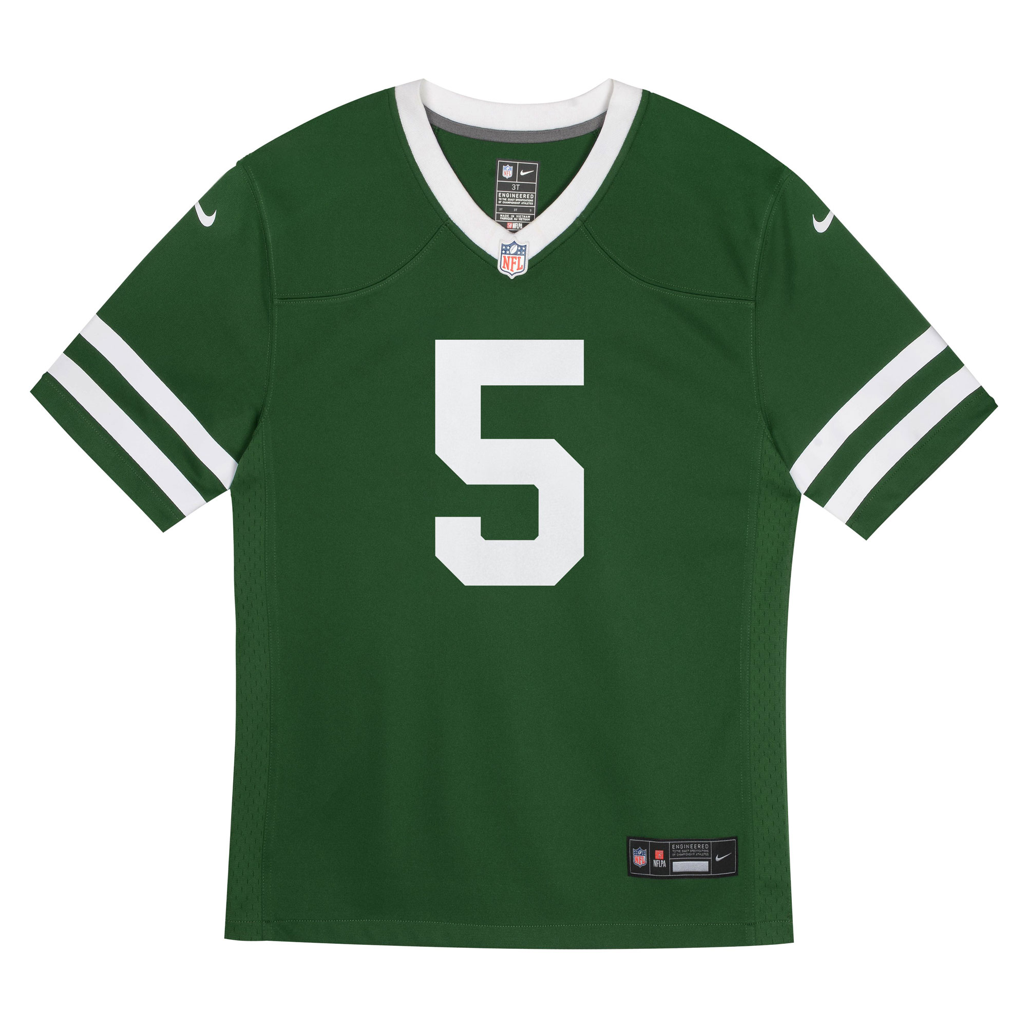 Alternative view of Preschool New York Jets Garrett Wilson Legacy Green Game Jersey JS1223 nicesnker
