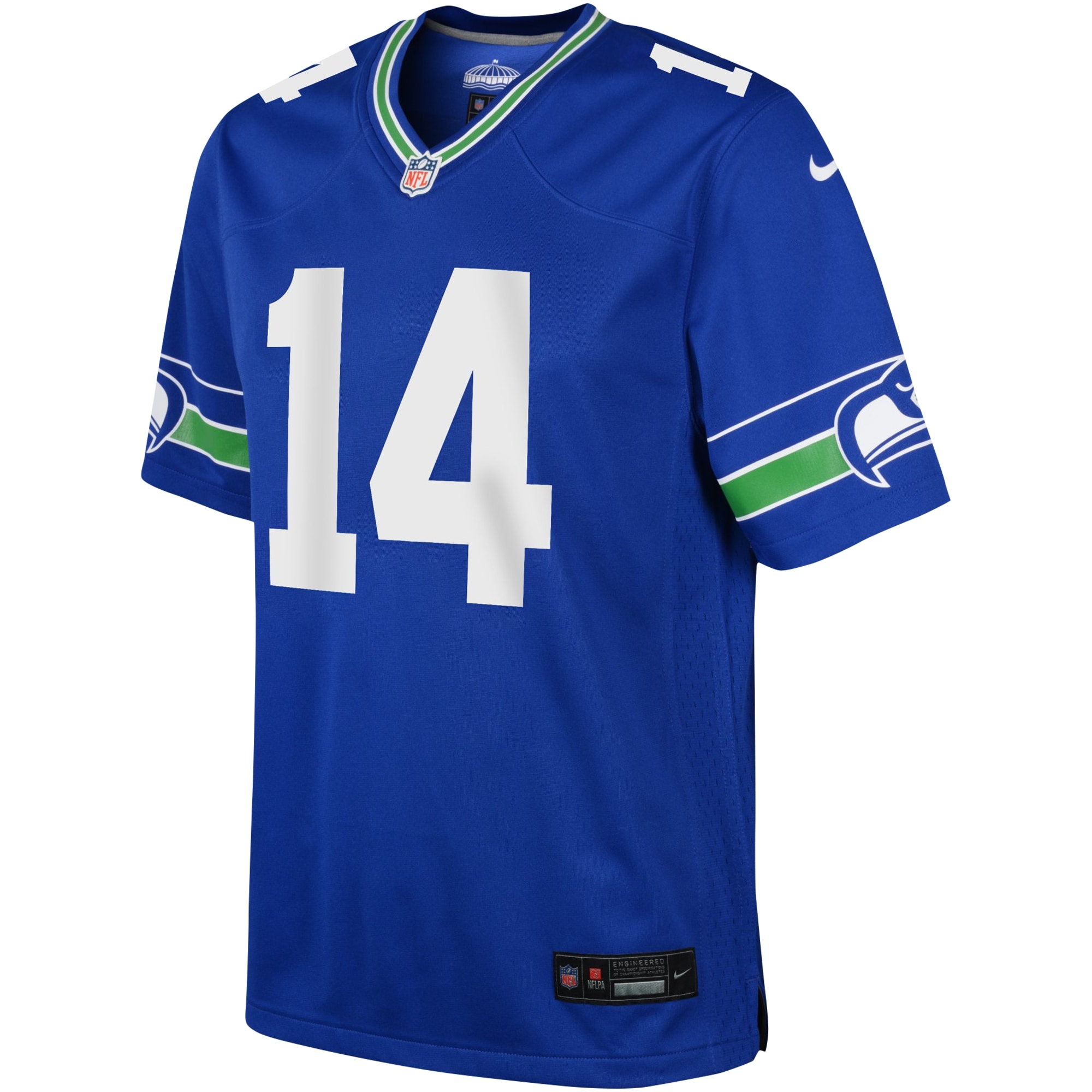 Alternative view of Preschool Seattle Seahawks DK Metcalf Royal Game Jersey JS7069 nicesnker