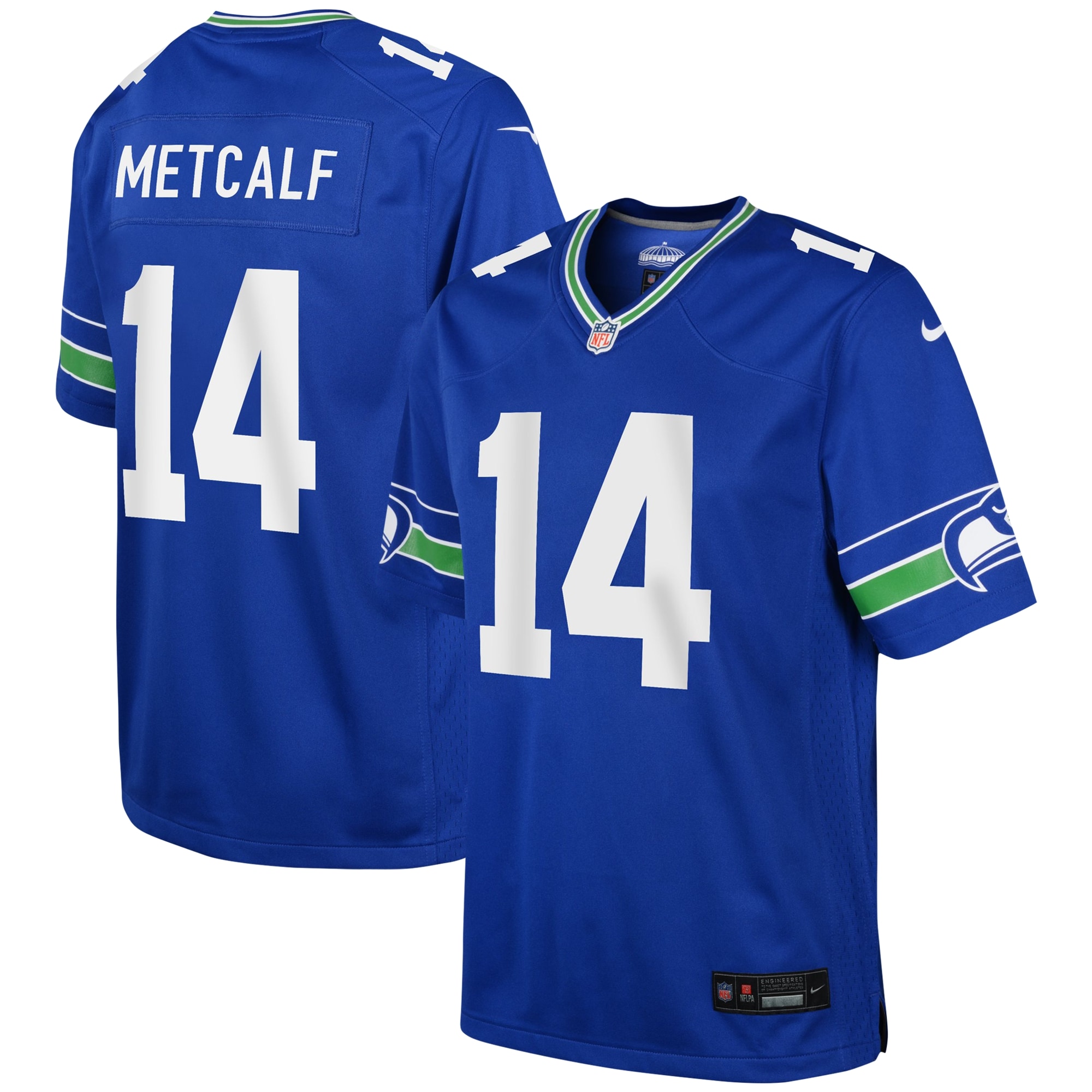 Preschool Seattle Seahawks DK Metcalf Royal Game Jersey JS7069 nicesnker