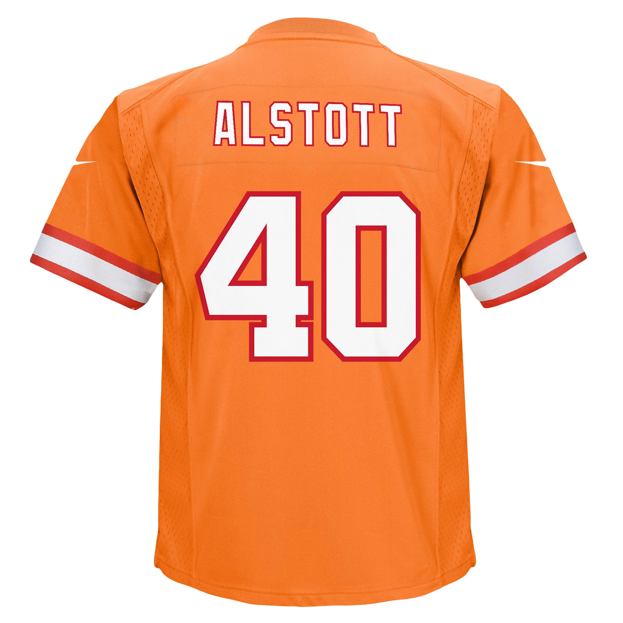 Preschool Tampa Bay Buccaneers Mike Alstott Orange Retired Player Game Jersey JS2159 nicesnker - Image 3