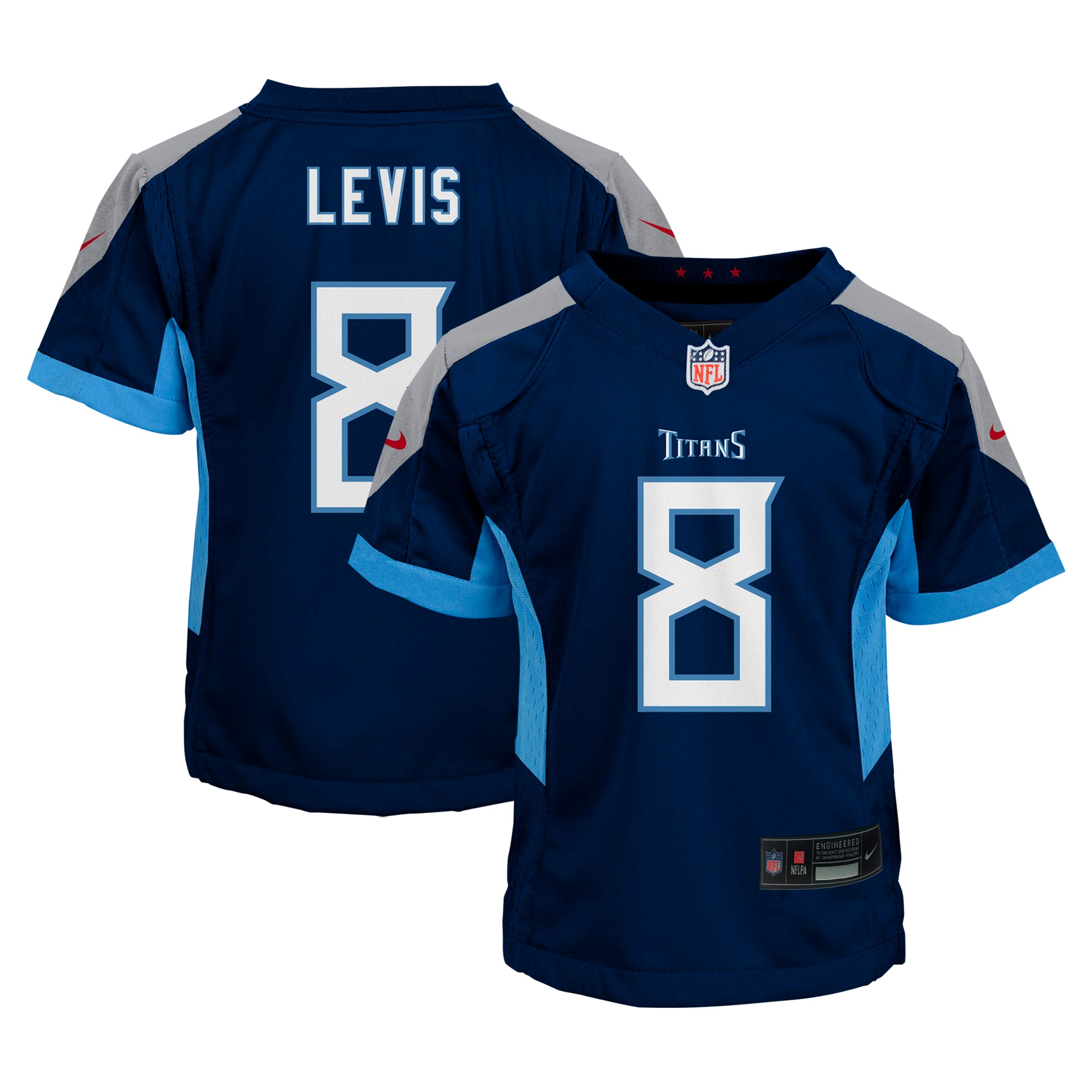 Preschool Tennessee Titans Will Levis Navy Game Jersey JS6475 nicesnker