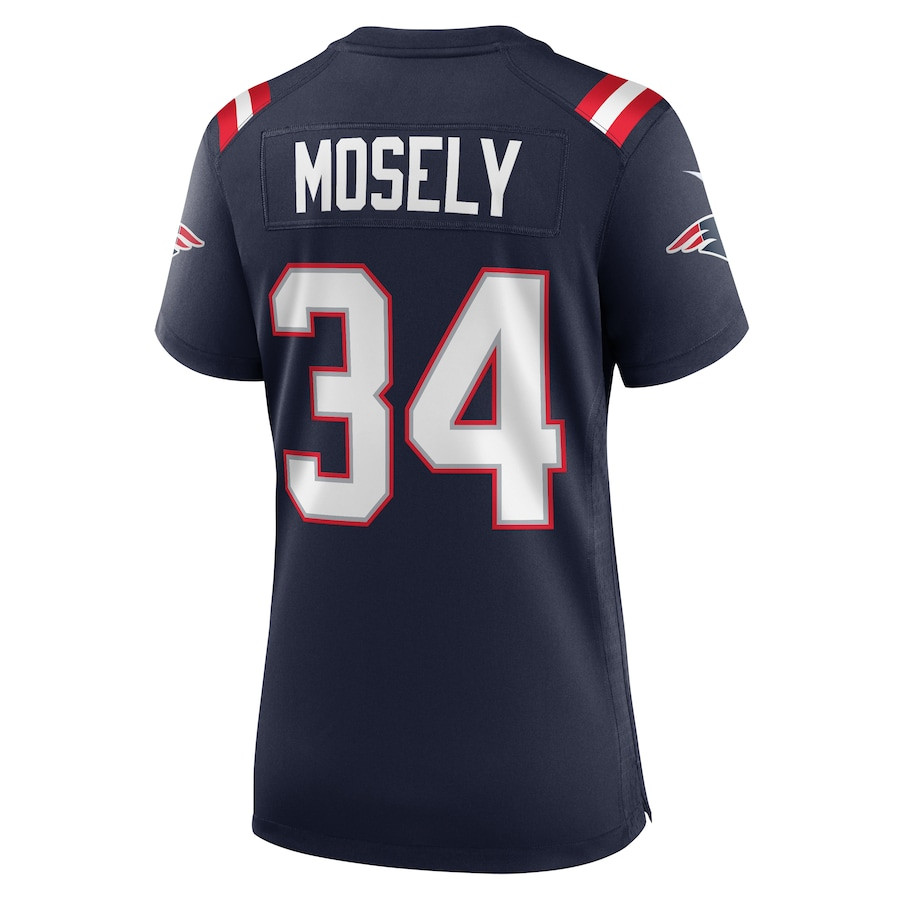 Quandre Mosely 34 New England Patriots Women Home Game Jersey - Navy JS5430 nicesnker - Image 3