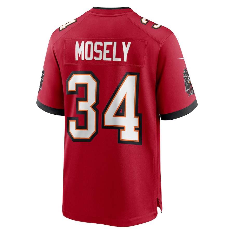 Quandre Mosely 34 Tampa Bay Buccaneers Game Men Jersey - Red JS1841 nicesnker - Image 3