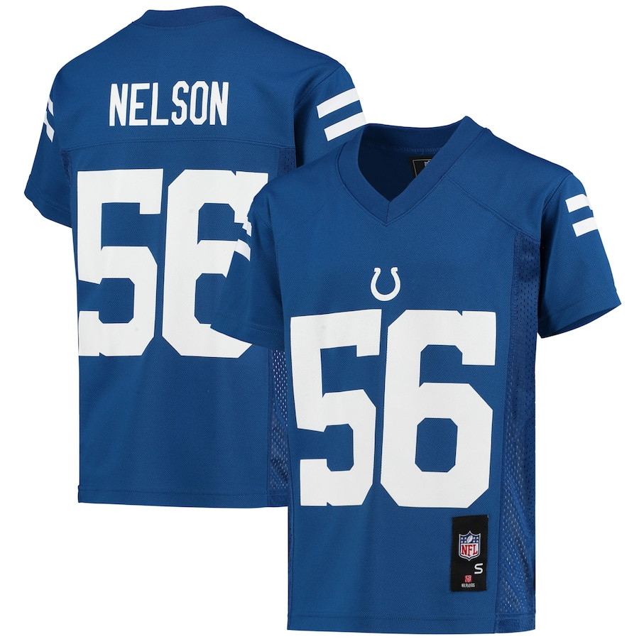 Quenton Nelson 56 Indianapolis Colts YOUTH Jersey - Royal JS1751 nicesnker