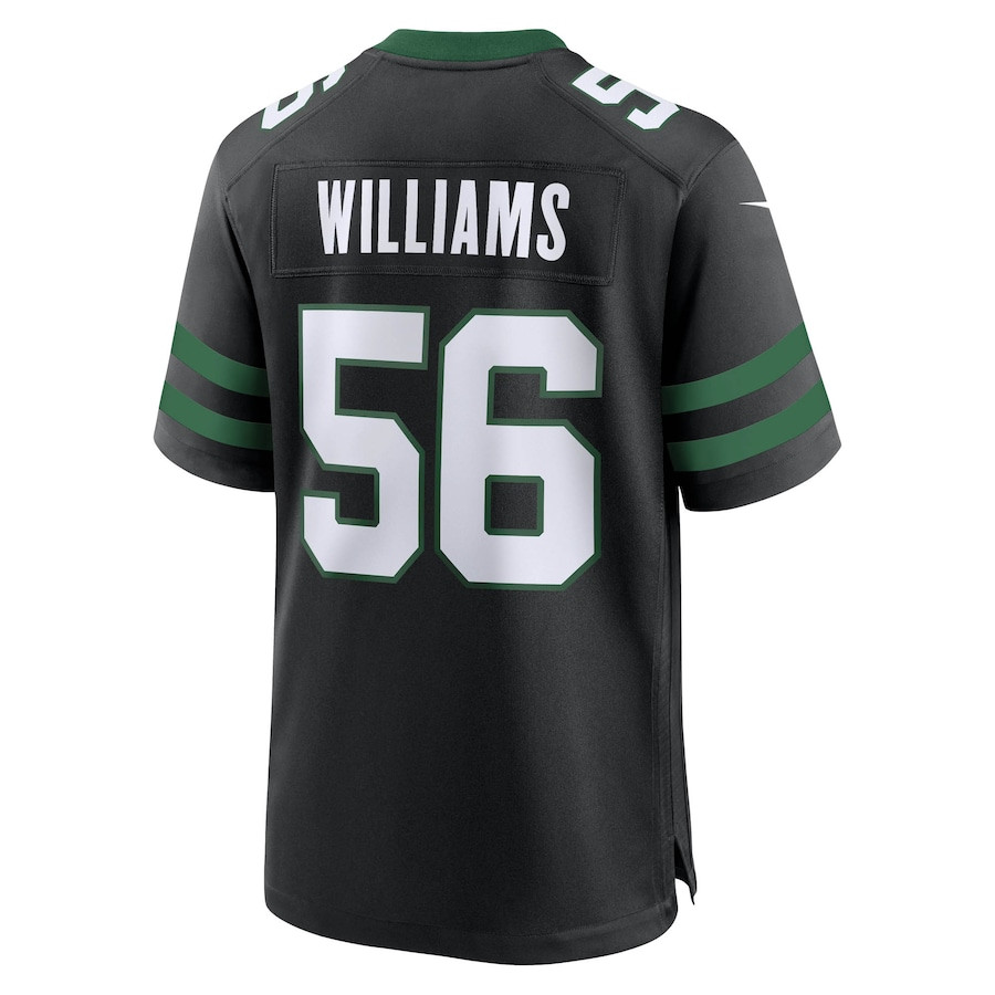 Quincy Williams 56 New York Jets Alternate Game Men Jersey - Legacy Black JS7829 nicesnker - Image 3