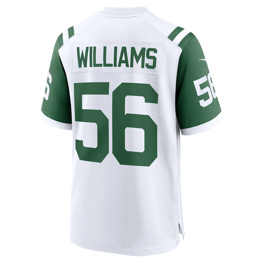 Quincy Williams 56 New York Jets Classic Alternate Game Men Jersey - White JS1744 nicesnker - Image 3