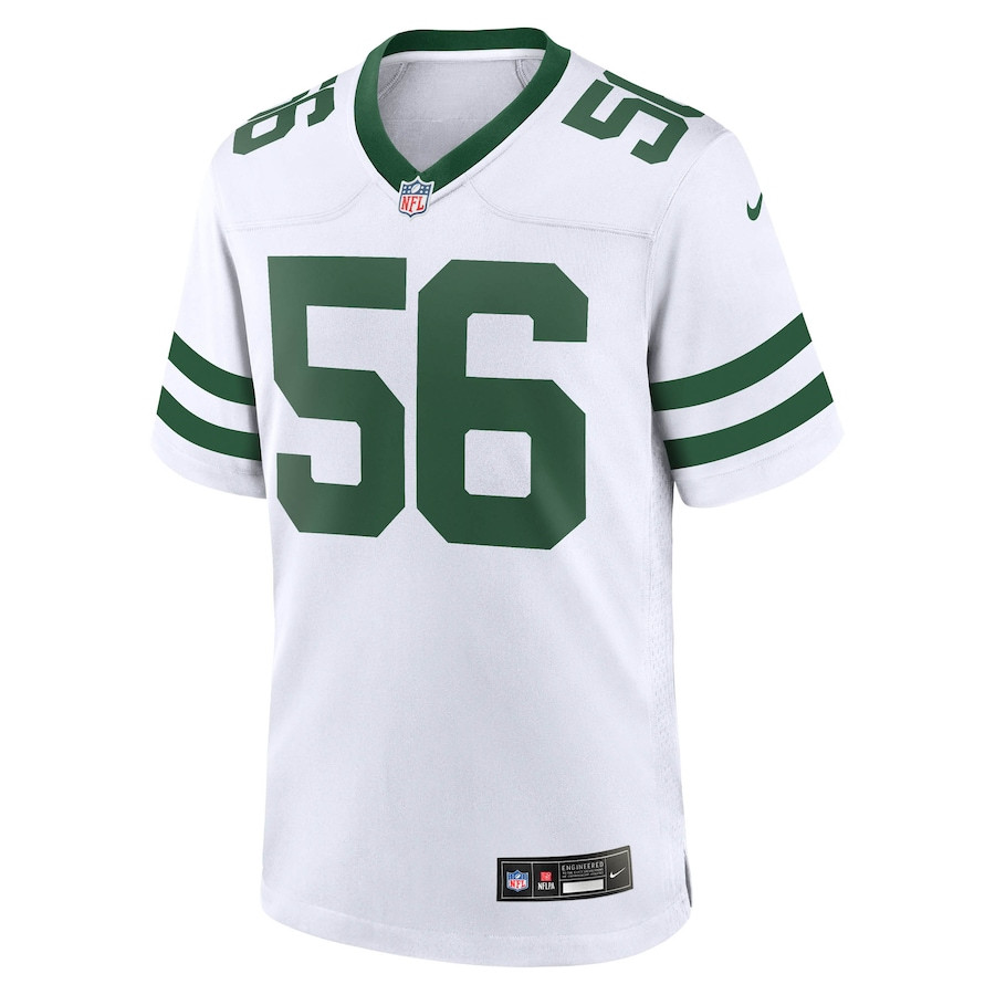 Alternative view of Quincy Williams 56 New York Jets Game Men Jersey - Legacy White JS8539 nicesnker