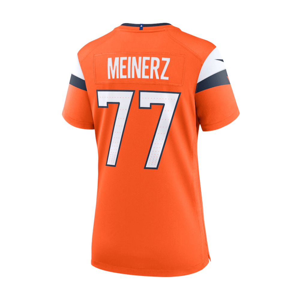 Alternative view of Quinn Meinerz 77 Denver Broncos 2025 Pro Bowl Patch Women Game Jersey - Orange JS2047 nicesnker