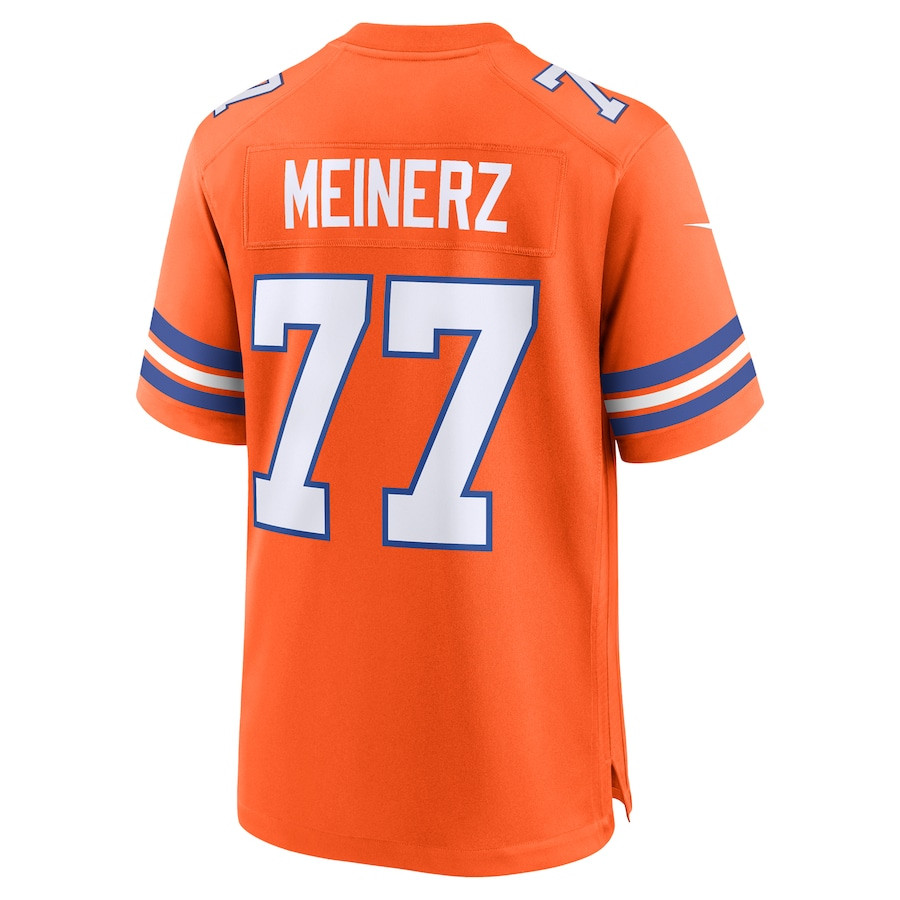 Quinn Meinerz 77 Denver Broncos Mile High Collection 1977 Throwback Player Game Men Jersey - Orange JS6693 nicesnker - Image 3