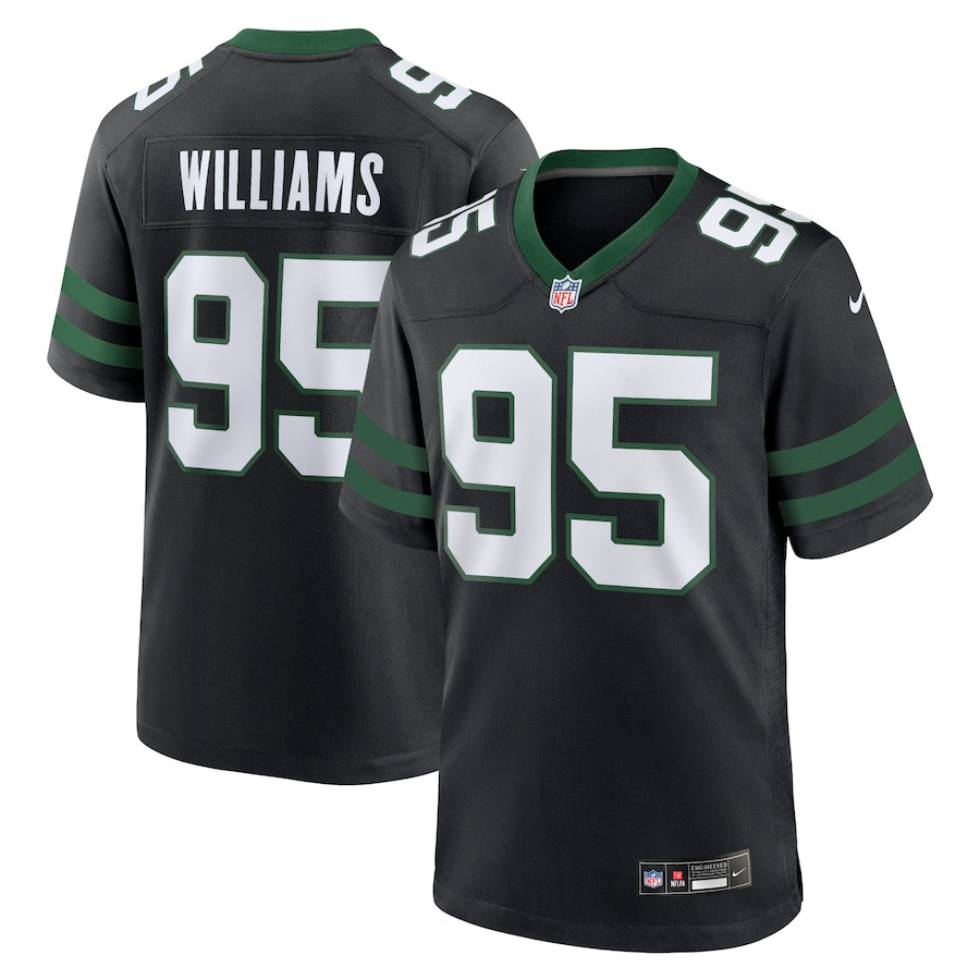 Quinnen Williams 95 New York Jets Alternate Game Men Jersey - Legacy Black JS6543 nicesnker