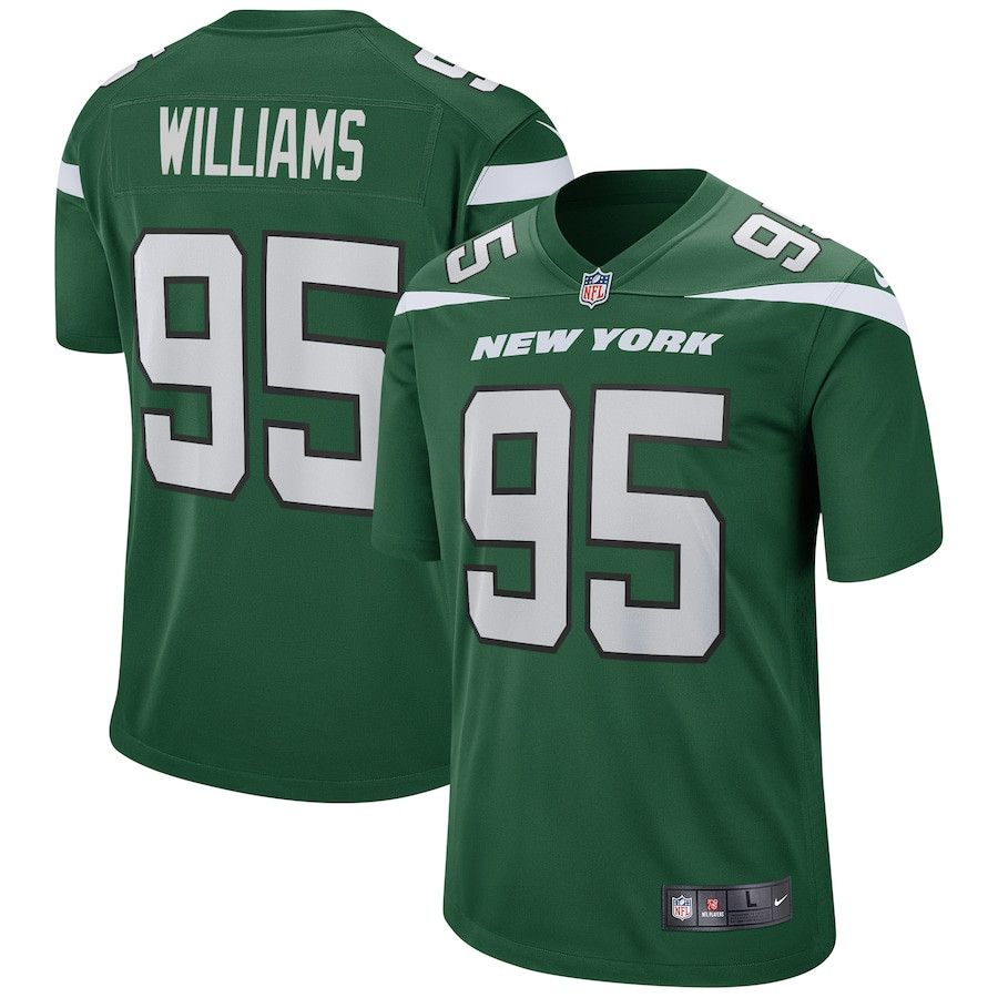 Quinnen Williams 95 New York Jets Men Game Jersey - Gotham Green JS1881 nicesnker