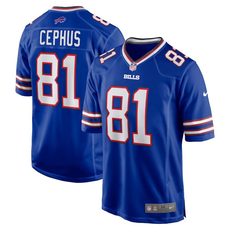 Quintez Cephus 72 Buffalo Bills Team Game Men Jersey - Royal JS2141 nicesnker