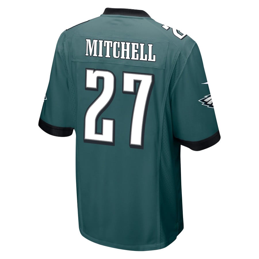Alternative view of Quinyon Mitchell 27 Philadelphia Eagles Super Bowl LIX Champions Patch 'New Orleans - Where Legends Are Made' EMBROIDERED Game Men Jersey - Midnight Green JS8874 nicesnker