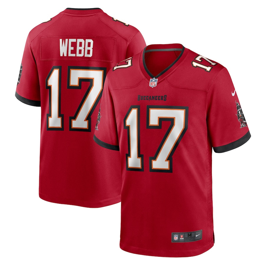 Raleigh Webb 17 Tampa Bay Buccaneers Game Men Jersey - Red JS8528 nicesnker