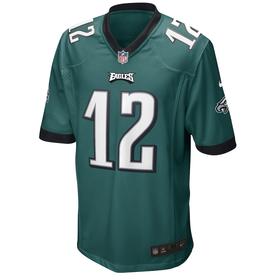 Alternative view of Randall Cunningham 12 Philadelphia Eagles Men Game Retired Jersey - Midnight Green JS3040 nicesnker