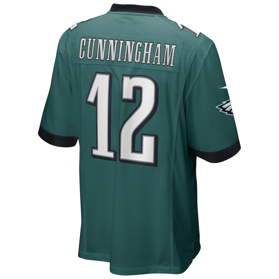 Randall Cunningham 12 Philadelphia Eagles Men Game Retired Jersey - Midnight Green JS3040 nicesnker - Image 3
