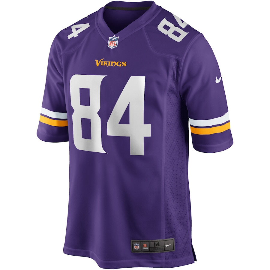 Alternative view of Randy Moss 84 Minnesota Vikings Men Game Retired Jersey - Purple JS1526 nicesnker