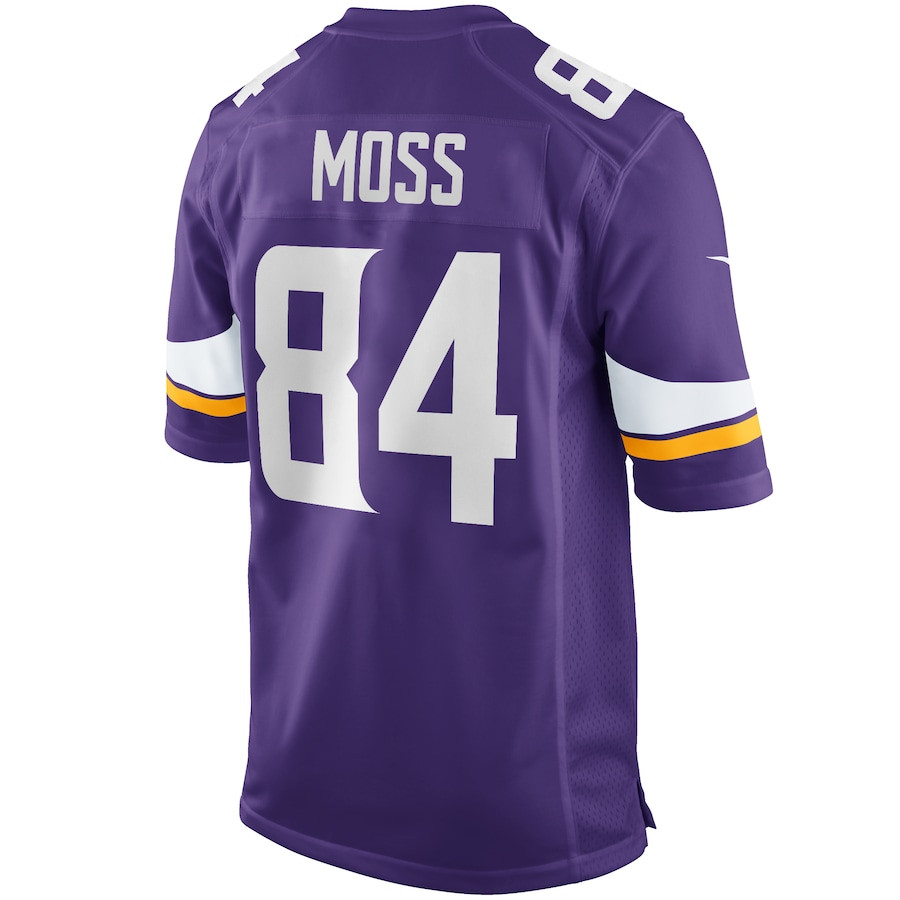 Randy Moss 84 Minnesota Vikings Men Game Retired Jersey - Purple JS1526 nicesnker - Image 3